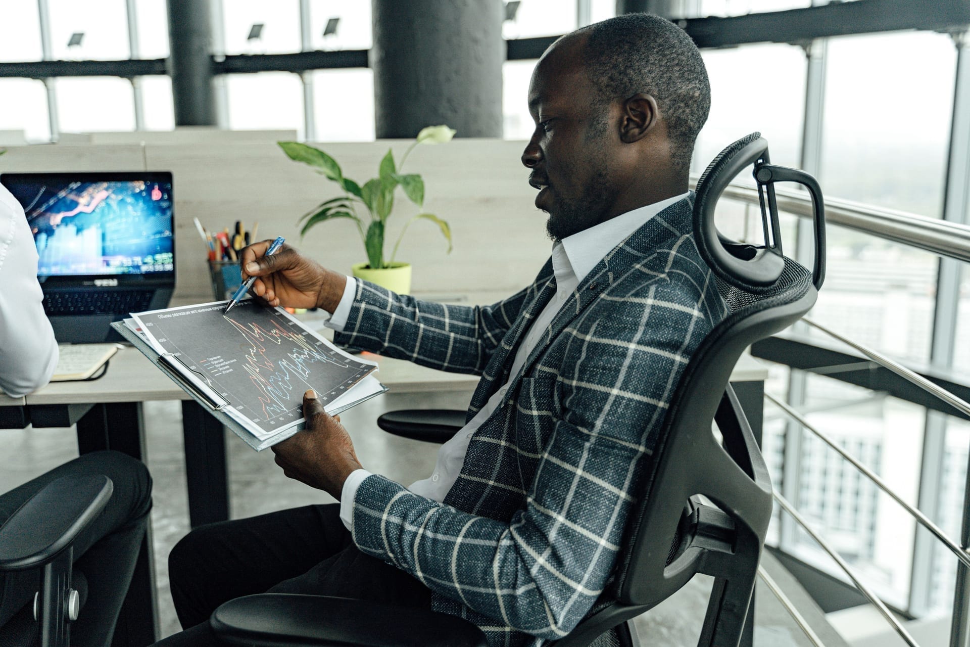 Portfolio manager at work